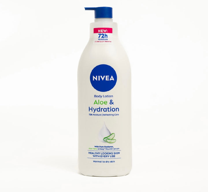 NIVEA Body Lotion for Normal to Dry Skin, Aloe & Hydration - 400ml | لوشن الجسم نيفيا للبشرة العادية إلى الجافة بالألوفيرا والترطيب – 400 مل