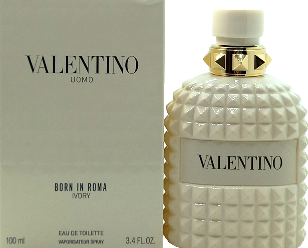 VALENTINO Uomo Born in Roma Ivory EDT 100 ML  |  عطر فالينتينو اومو بورن إن روما ايفوري للرجال 100 مل