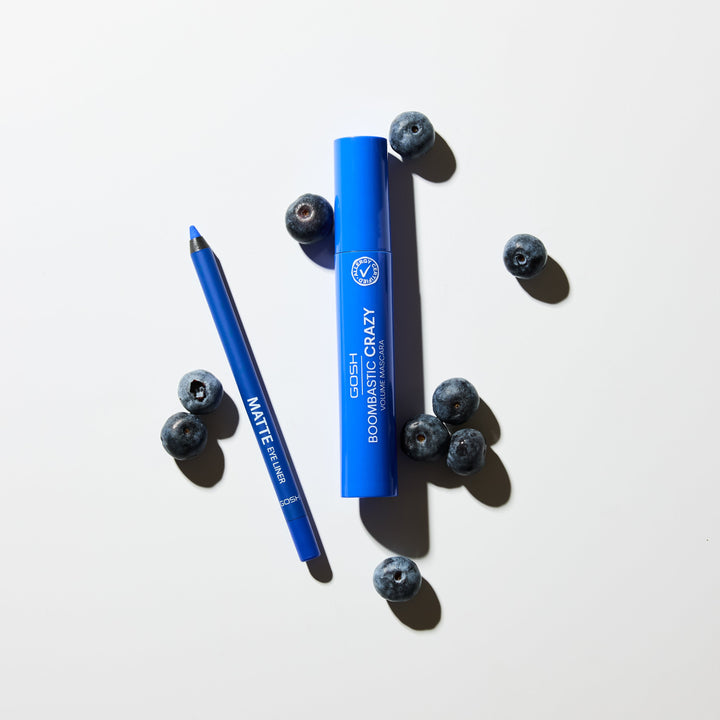 Gosh Boombastic Crazy 002 + Matte Eye Liner 008 Blue | جوش ماسكرا بومباستيك كراي #4