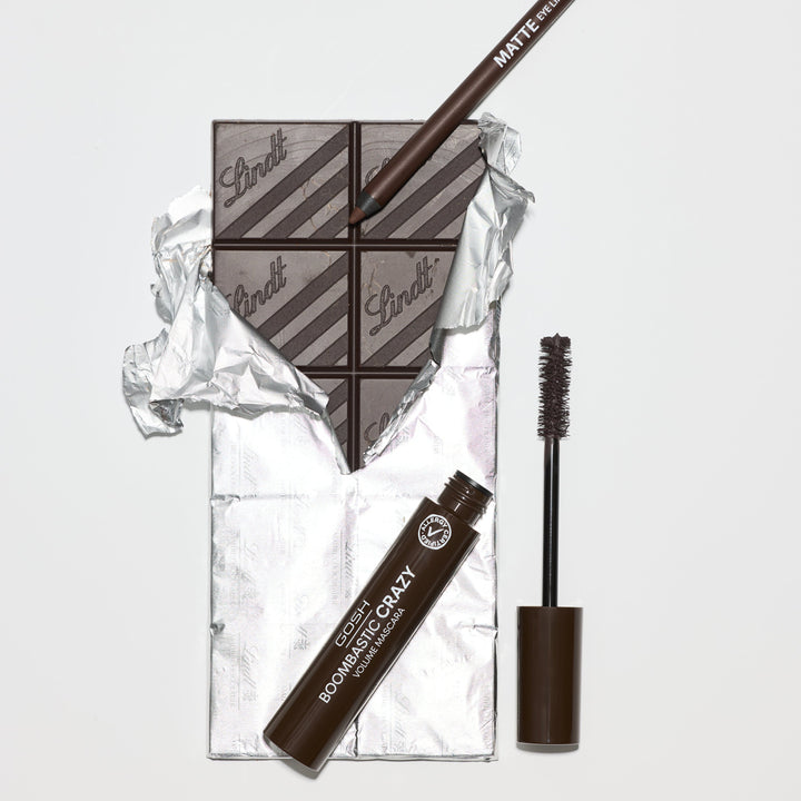 Gosh Boombastic Crazy 005 + Matte Eye Liner 014 Brown | جوش ماسكارا رومباستيك كرازي #4