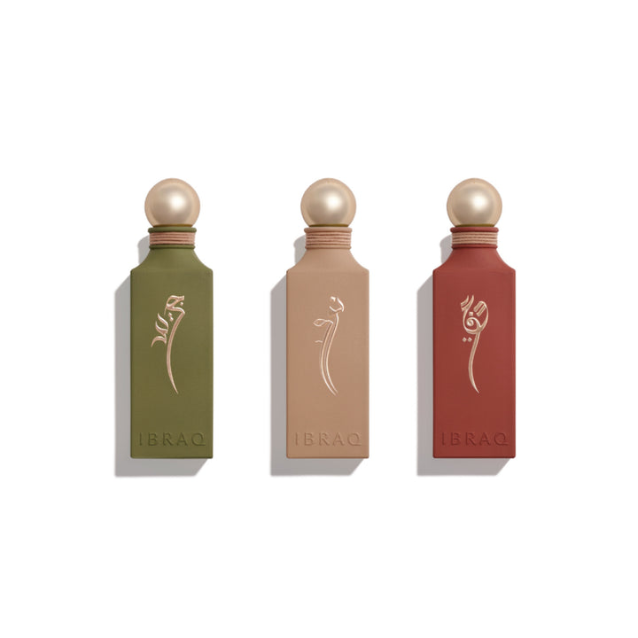 IBRAQ Ibrahim Al-Qurashi Irth Collection - 3x100ml |   مجموعة ارث دايموند من ابراهيم القرشي 3 × 100 مل