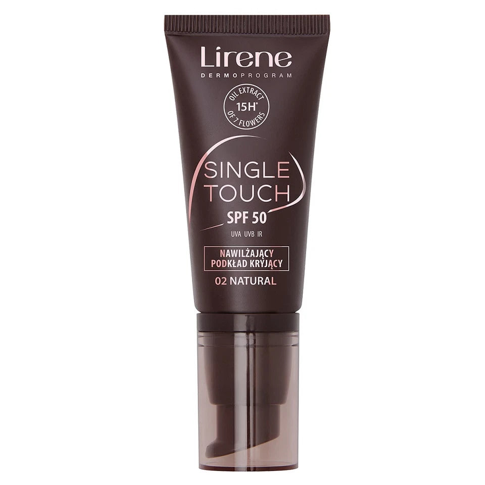 Lirene Single Touch Podkład do twarzy - 30ml | ليرين بودر كريمي مرطب SPF 50 - 30مل
