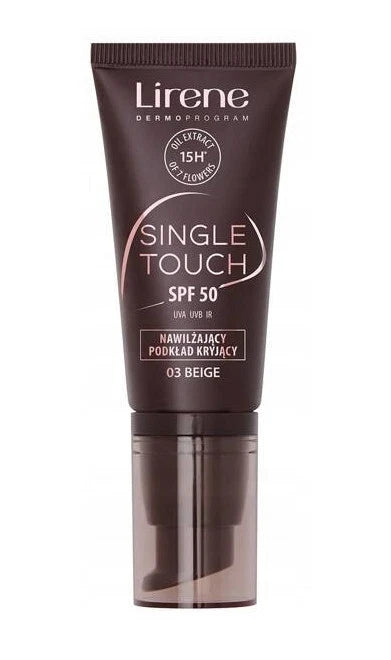 Lirene Single Touch Podkład do twarzy - 30ml | ليرين بودر كريمي مرطب SPF 50 - 30مل