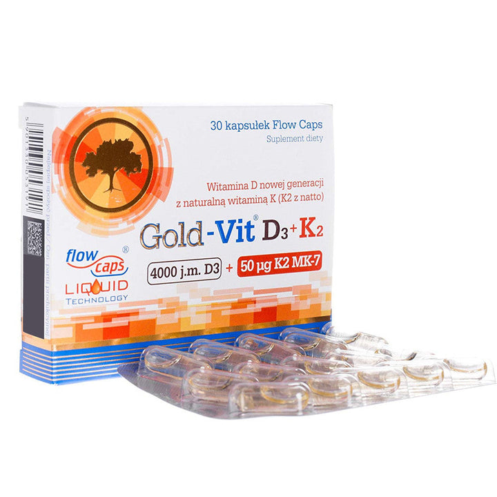 OLIMP GOLD-VIT D3+K2 - 30 Capsules | جولد فيت د3 + ك2 - 30 كبسولة #1