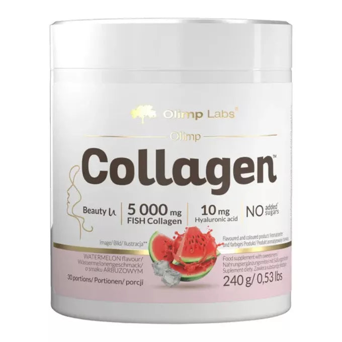 Olimp Labs Fish Collagen 5000mg Watermelon Flavor  -240g | أوليمب كولاجين بنكهة بطيخ 240 غ