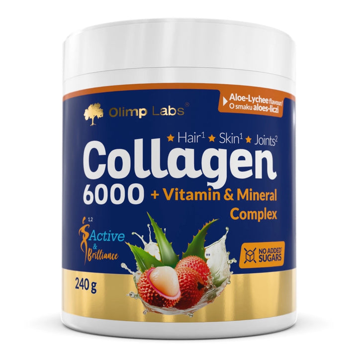 OLIMP COLLAGEN 6000 + VITAMIN & MINERAL COMPLEX HAIR SKIN NAILS - 240g| اوليمب كولاجين 6000 + فيتامين و معادن - 240غ