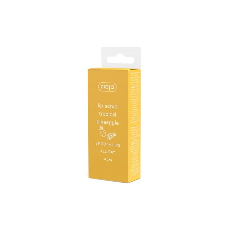ziaja Lip Scrub Tropical Pineapple - 12ml | مقشر الشفاه بالأناناس الاستوائي - 12 مل #1