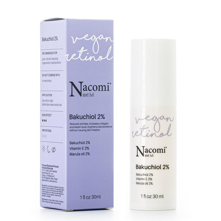 Nacomi Next Level Bakuchiol Serum 2% Vegan Retinol - 30ml | ناكومي سيروم الباكشيول النباتي 2% - 30 مل