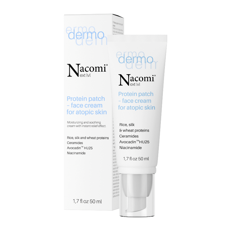 Nacomi Protein Patch - Face Cream For Atopic Skin - 50ml | ناكومي كريم للبشرة المتقشرة - 50 مل