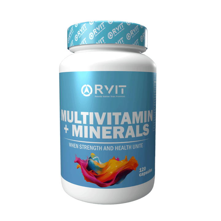 Rvit Multivitamin + Minerals - 120 Capsules | ارفيت متعدد الفيتامينات والمعادن - 120 كبسولة