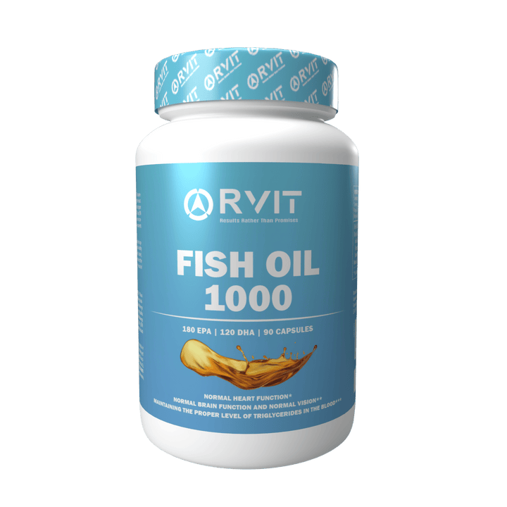 Rvit Fish Oil 1000 - 90 Capsules | ارفيت زيت السمك 1000 - 90 كبسولة