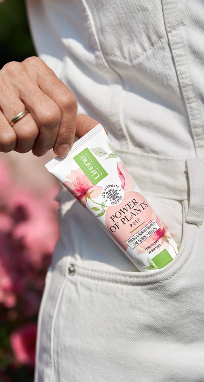 Lirene Power Of Plants Fine-Grained peeling Rose - 75ml | ليرين مقشر للوجه - 75 مل