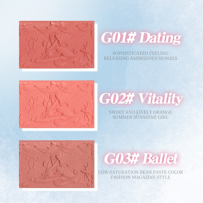 GOGO TALES Heartfelt Crystal Gentle Mist Blush Palettr - 4.5g | غوغو تيلز بلاشر - 4.5غ