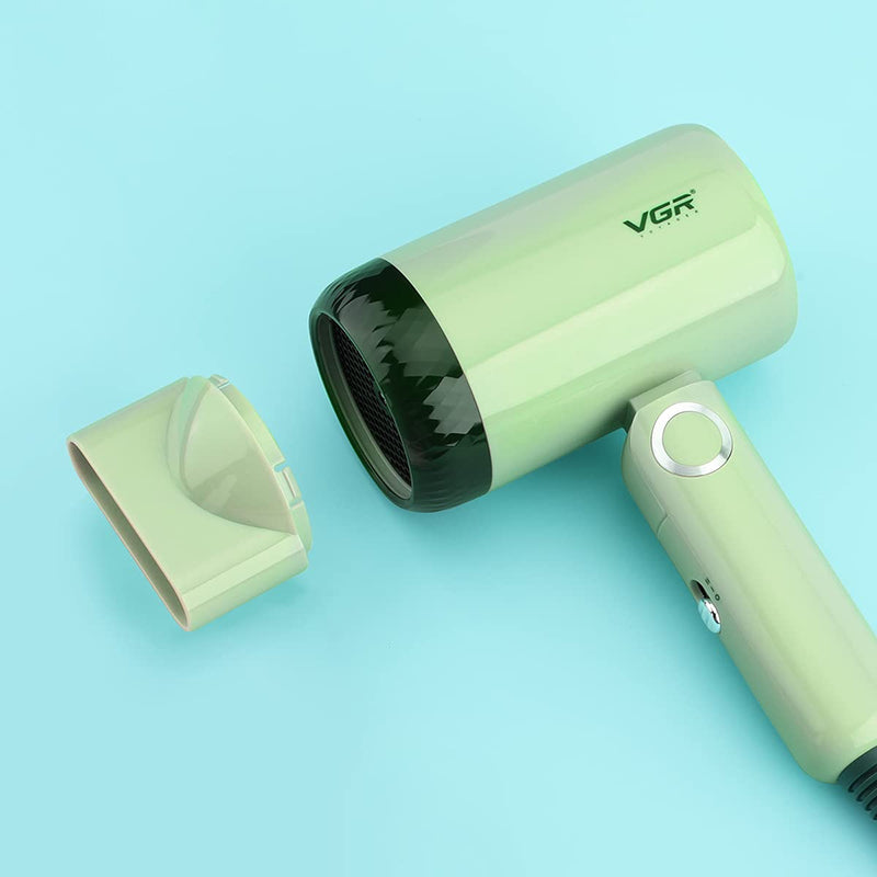 VGR Drying And Curling Rotate Left Of Right Max Powder 1200W Green | في جي ار جهاز تصفيف شعر 4 في 1 #3