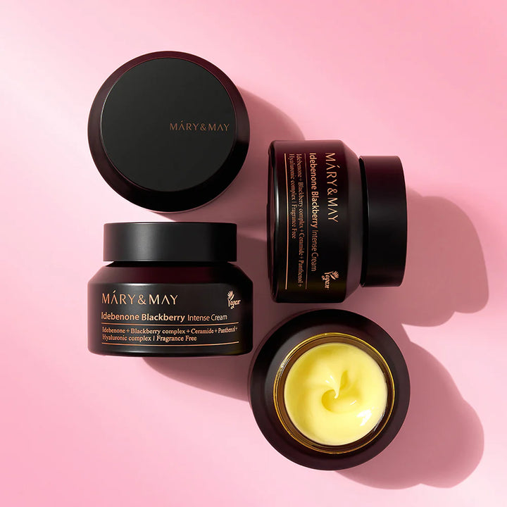 MARY & MAY Idebenone Blackberry Complex Intense Cream - 70g | ماري اند ماي كريم مكثف بالآيديبينون والتوت الأسود - 70غ