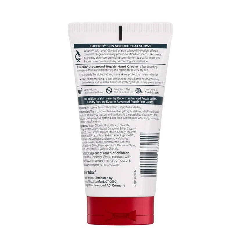 Eucerin Advanced Repair Hand Cream for Very Dry Skin - 78g | يوسيرين كريم يد إصلاح متقدم - 78غ