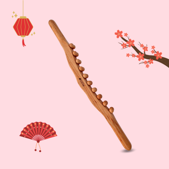 Mura Wooden Knobbed Body Massager | مورا عصا المساج الخشبي