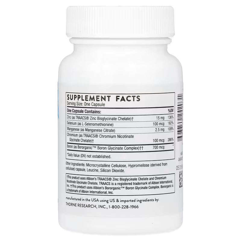 Thorne Trace Minerals - 90 Capsules | ثورن معادن نادرة - 90 كبسولة
