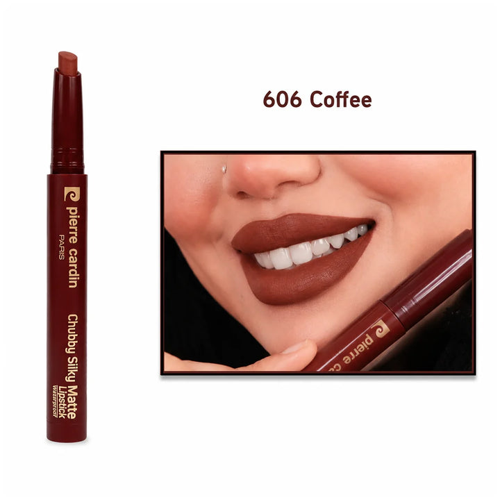Pierre Cardin chubby silky matte lipstick - 1.20g | بيير كاردان أحمر شفاه - 1.2 غرام