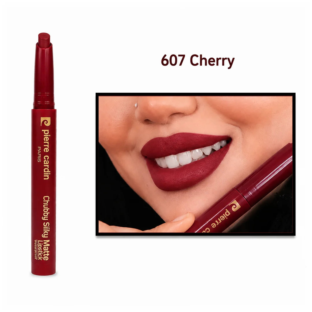 Pierre Cardin chubby silky matte lipstick - 1.20g | بيير كاردان أحمر شفاه - 1.2 غرام