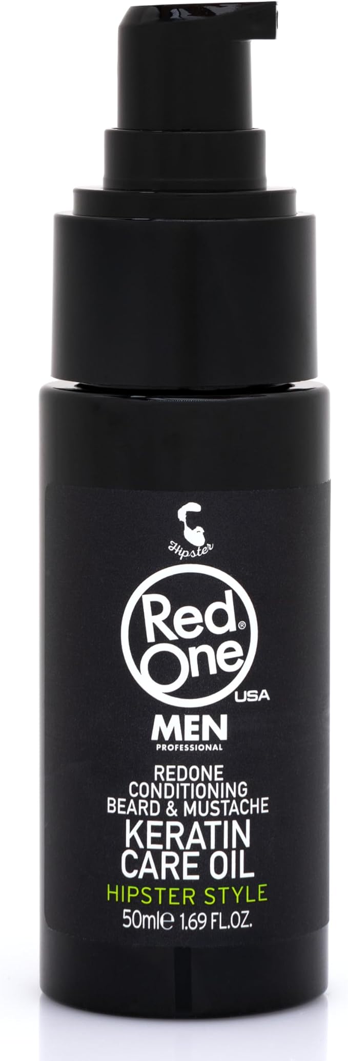 Red One Redone Conditioning Beard & Mustache Keratin Care Oil Hipster Style - 50ml |ريد ون  زيت عناية اللحية والشارب بالكيراتين - 50 مل