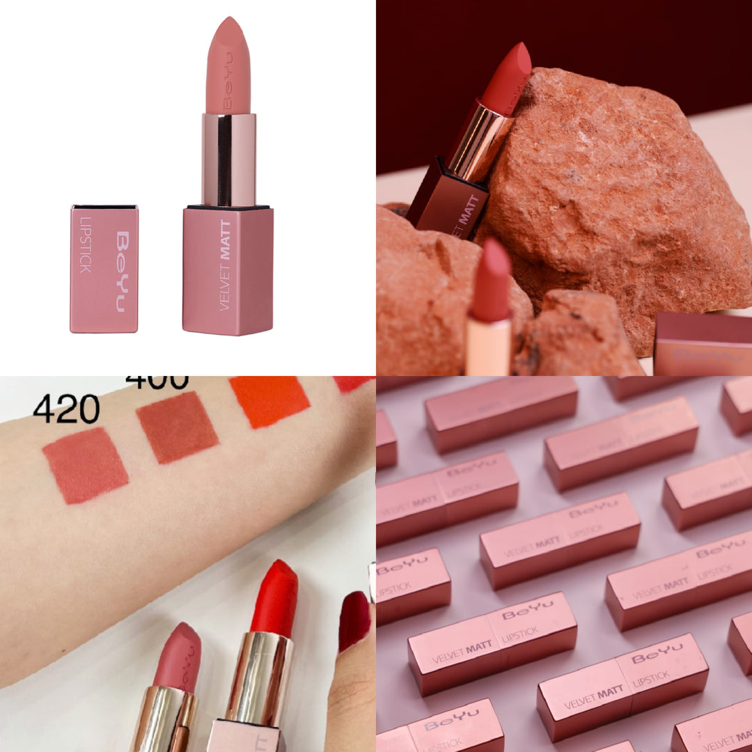 BeYu Velvet Matt Lipstick - 4.0ml | بيو أحمر شفاه مخملي - 4 مل