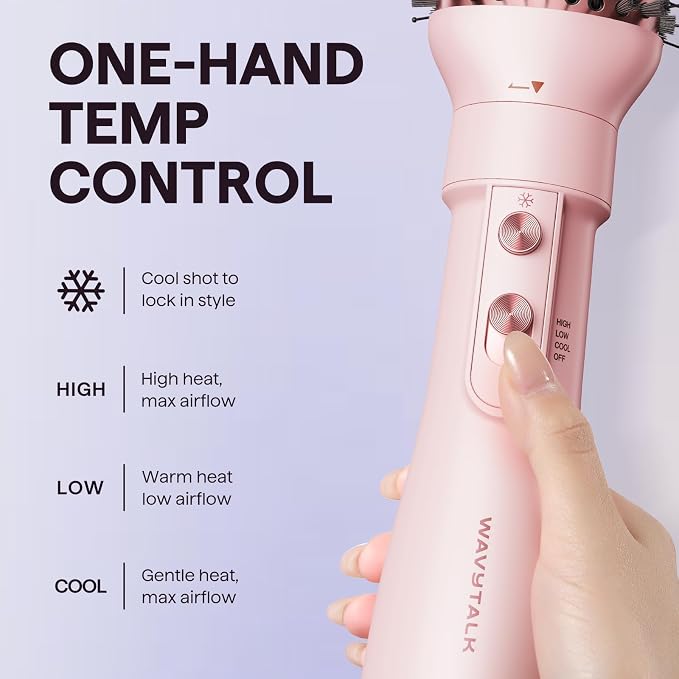 Wavytalk 5-in-1 Hair Dryer Brush Set AIR Sculpt, Dry & Style in One Step |وايفي توك فرشاة مجفف الشعر 5 في 1 للتجفيف والتصفيف بخطوة واحدة