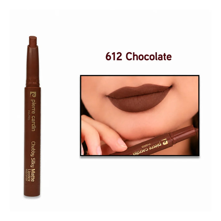 Pierre Cardin chubby silky matte lipstick - 1.20g | بيير كاردان أحمر شفاه - 1.2 غرام
