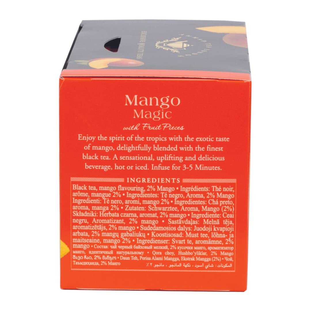 Ahmad Tea Mango Magic Black Tea - 20 Pcs |شاي احمد أسود مانجو ماجيك – 20 كيس شاي