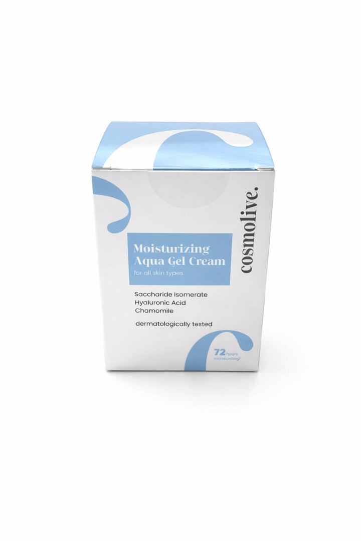 cosmolive Moisturizing Aqua Gel Cream For All Skin Types 72H - 50ml | كوزمو لايف كريم جل مرطب لكل انواع البشرة - 50 مل