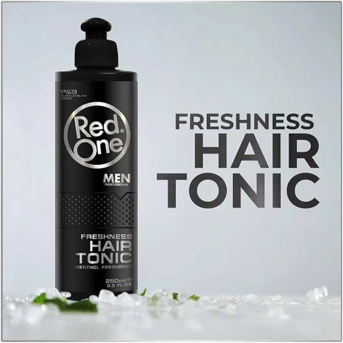 Red One Hair Tonic Menthol Fresh - 250ml | ريد ون تونك شعر منعش للرجال - 250مل
