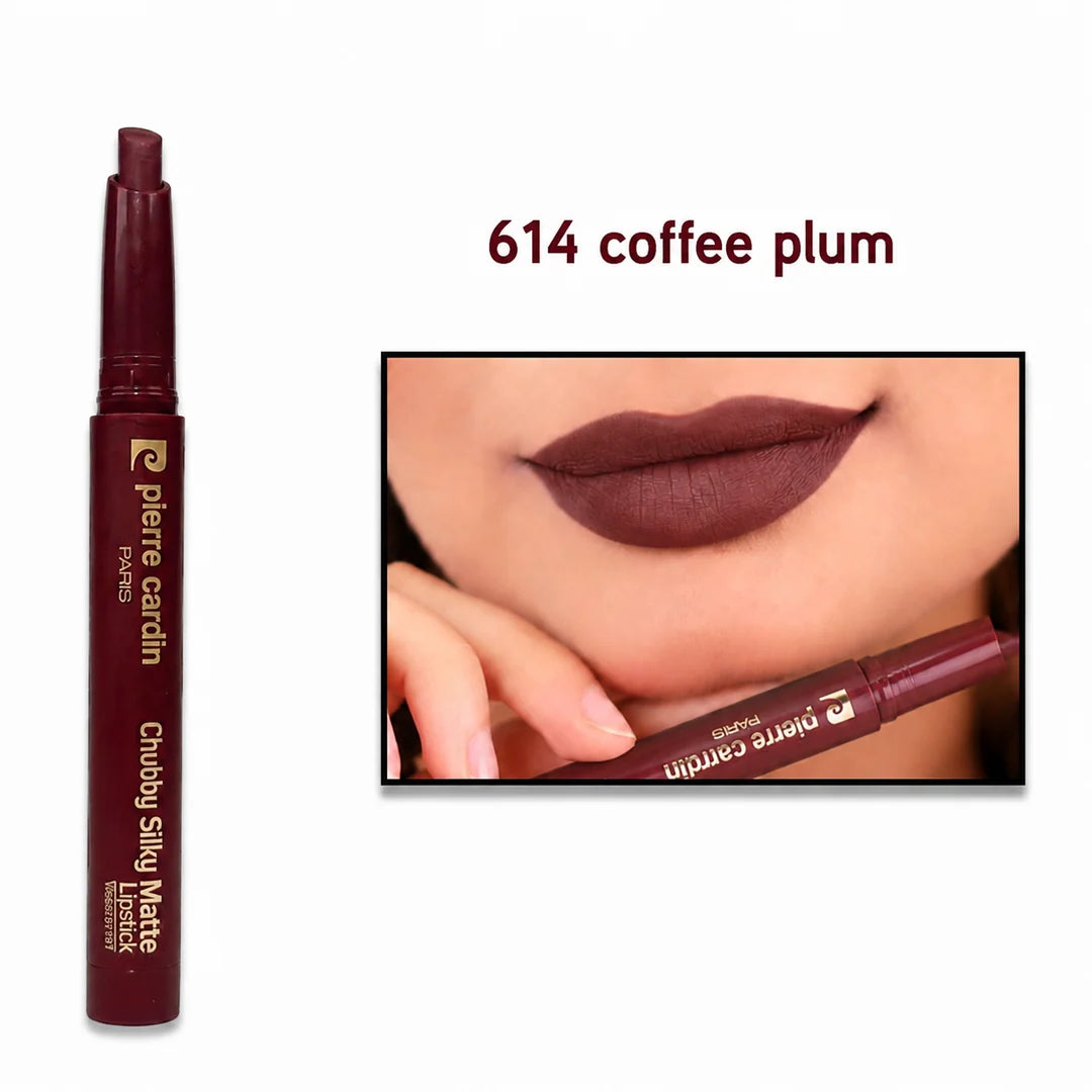 Pierre Cardin chubby silky matte lipstick - 1.20g | بيير كاردان أحمر شفاه - 1.2 غرام