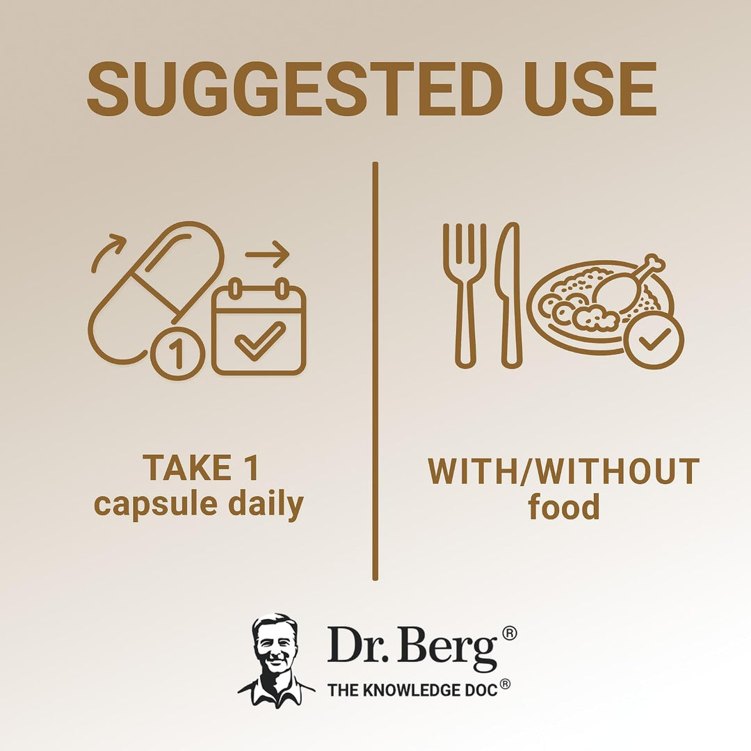 Dr Berg D3 & K2 Vitamin 5000 iu - 60 Capsules | د. بيرغ فيتامين D3 و K2 بتركيز 5000 وحدة دولية - 60 كبسولة