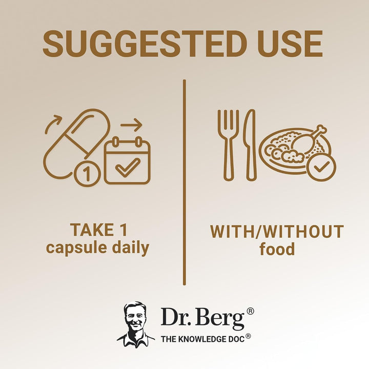 Dr Berg D3 & K2 Vitamin 5000 iu - 60 Capsules | د. بيرغ فيتامين D3 و K2 بتركيز 5000 وحدة دولية - 60 كبسولة