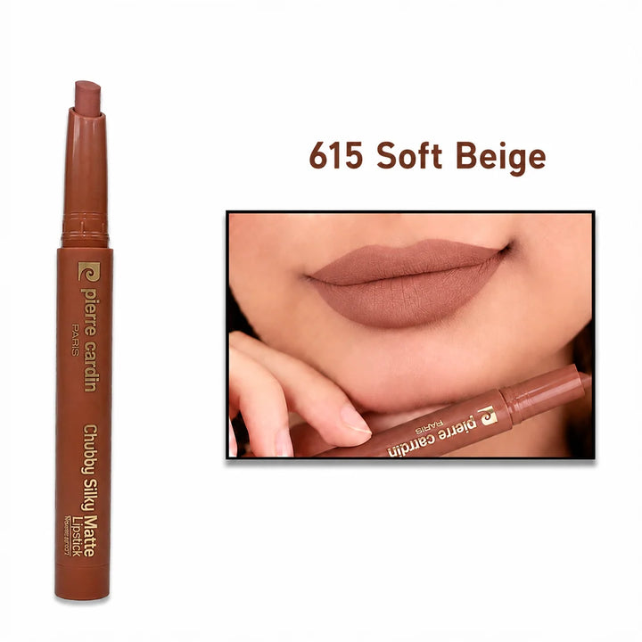 Pierre Cardin chubby silky matte lipstick - 1.20g | بيير كاردان أحمر شفاه - 1.2 غرام