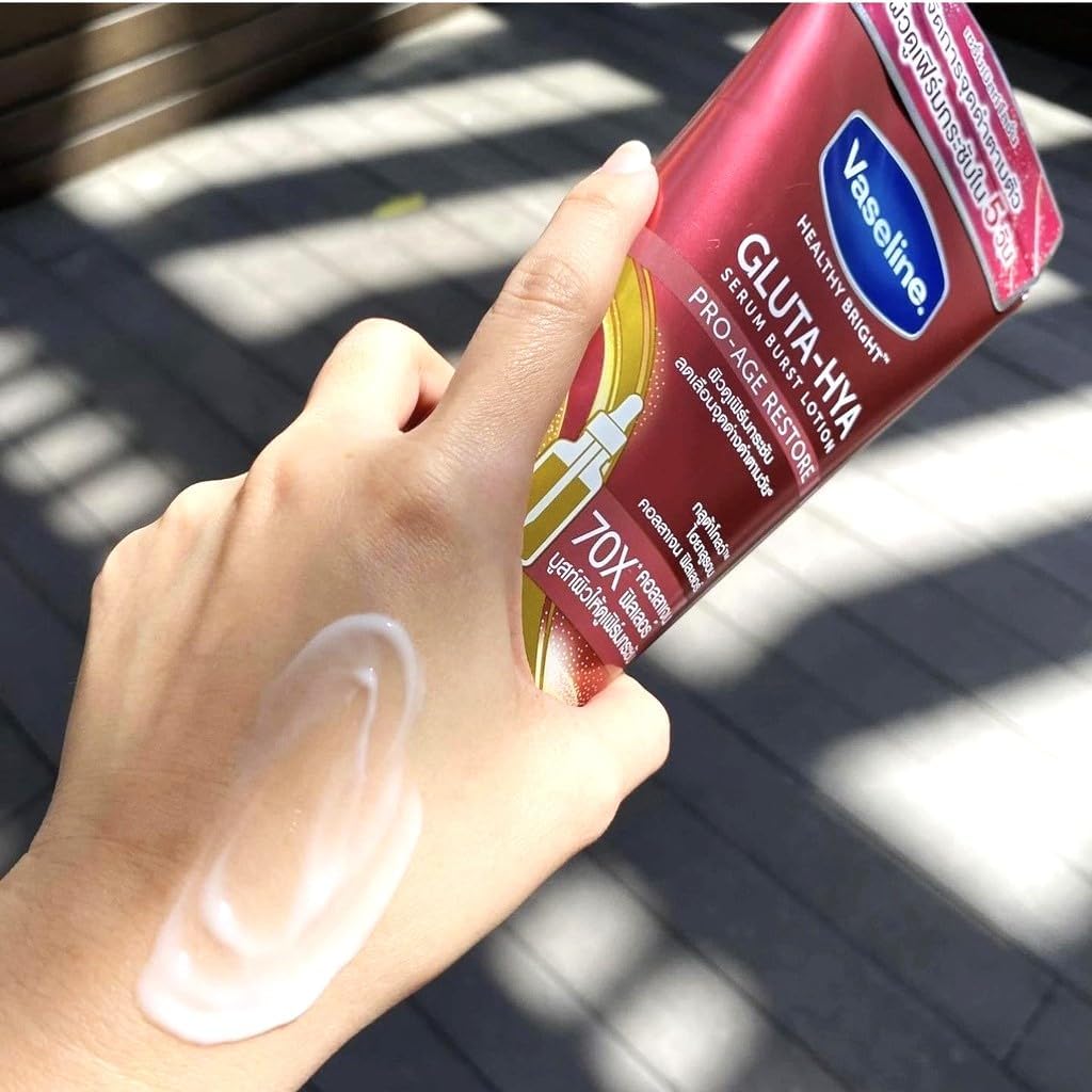 Vaseline GLUTA HYA Proage Restore 70x Collagen - 200ml | فازلين لوشن سيروم خفيف للجسم  – 200 مل