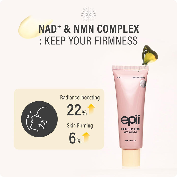 epii Double Up Cream - NAD+ NMN & TXA - 50ml | ايبي كريم مزدوج للوجه حمض الترانيكساميك و NAD+ - 50 مل
