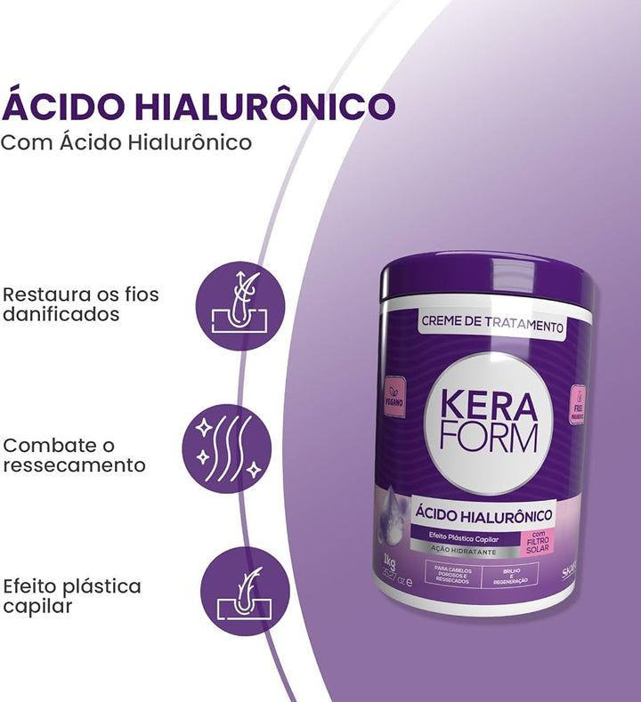 SKAFE Kera Form Brushing Cream Hyaluronic Acid - 1kg | سكاف كريم تصفيف الشعر بالهيالورونيك اسيد - 1 كيلو