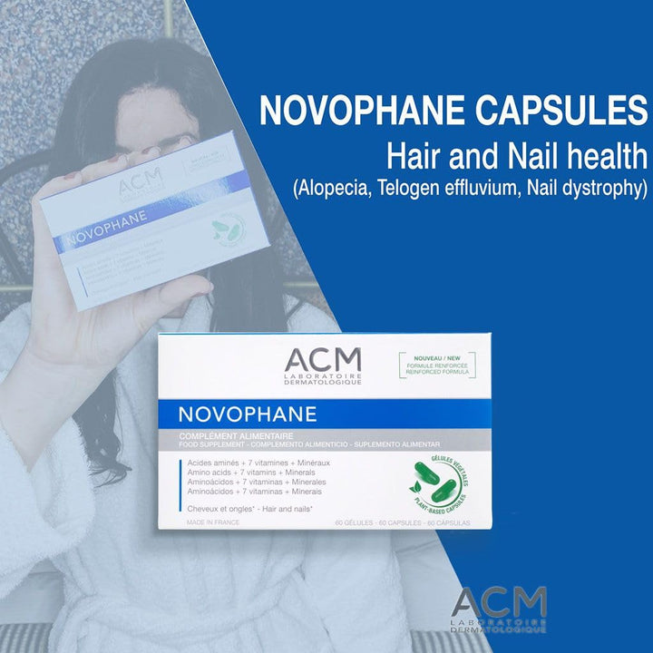 ACM Novophane 60 Vegetable Capsules |  اي سي ام نوفوفان 60 كبسولات الخضار