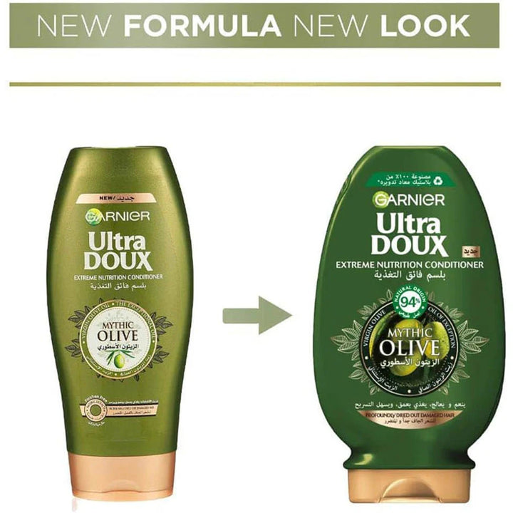 Garnier Ultra Doux Mythic Oil Conditioner - 360ml | غارنييه بلسم زيت الزيتون - 360 مل