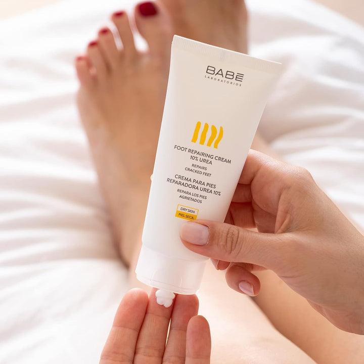 BABE Body Line Foot Repairing Cream 10% Urea - 100mlبابيه  كريم ترميم القدمين باليوريا 10% - 100 مل