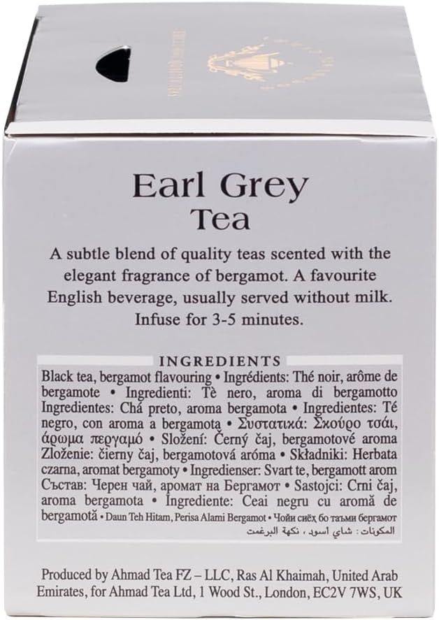 AHMAD TEA Tea Earl Grey - 20 Pcs | شاي أحمد شاي ايرل غراي - 20 كيس