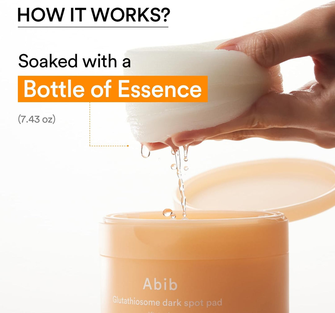 Abib Glutathiosome Dark Spot Pad - 60 pads| ابيب وسادات مقشرة للبشرة -60 قطعة