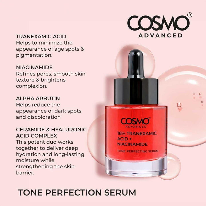Cosmo 16 % Tranexamic Acid + Niacinamide - 40ml | كوزمو سيروم تحسين لون البشرة 16% حمض ترانيكساميك + نياسيناميد - 40مل #1