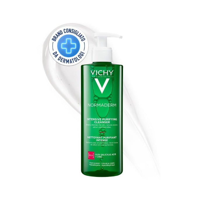 VICHY Normaderm Gel for cleansing oily skin of face and body - 400ml | فيشي غسول للوجه و الجسم - 400 مل