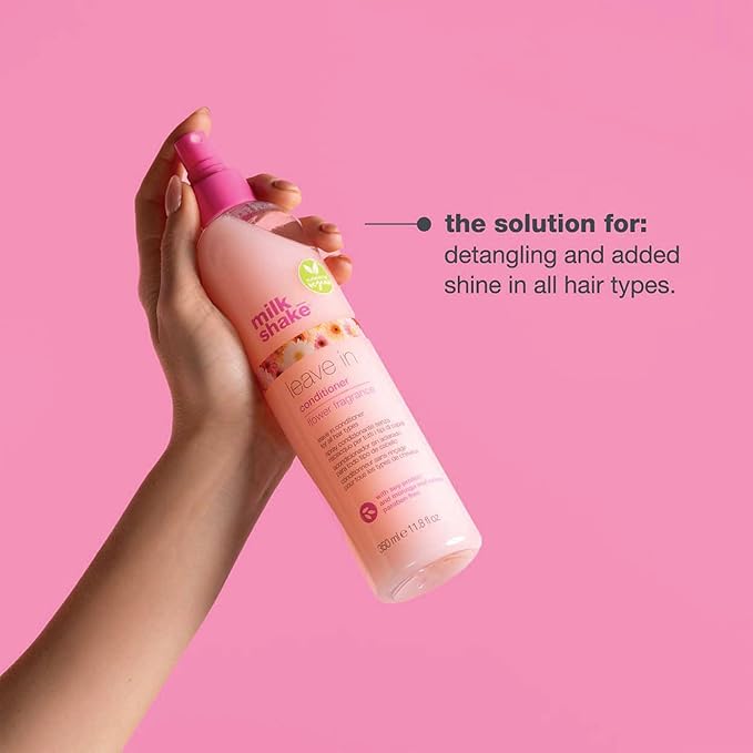 Milk Shake Flower Power Leave-in Conditioner Flower Fragrance - 350ml | ميلك شيك بلسم ليف ان برائحة الورد - 350 مل
