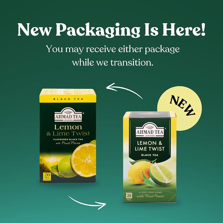 Ahmad Tea Lemon & Lime Twist - 20 Pcs - 20 كيس | أحمد تي شاي الليمون وحامض الليمون - 20 كيس #1