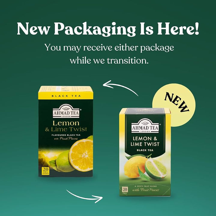 Ahmad Tea Lemon & Lime Twist - 20 Pcs - 20 كيس | أحمد تي شاي الليمون وحامض الليمون - 20 كيس #1