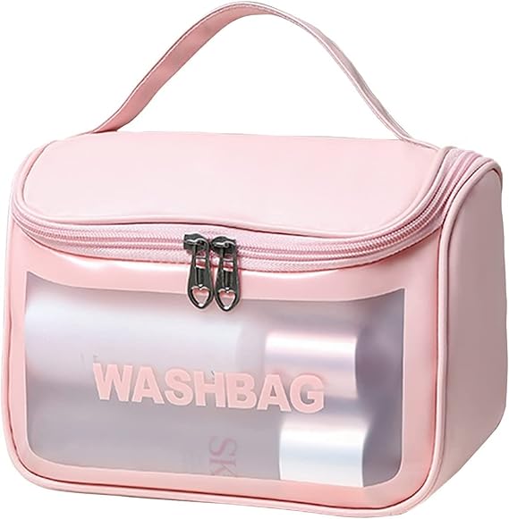 Washbag Cosmetic Bag | حقيبة أدوات التجميل سهلة الغسل