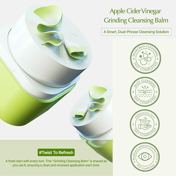 KAINE - Apple Cider Vinegar Grinding Cleansing Balm - 50ml | كاين بلسم تنظيف خل التفاح - 50مل
